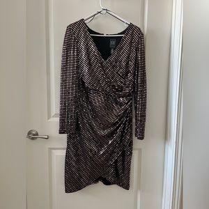 Nightway Rosegold Cocktail Size 14 dress